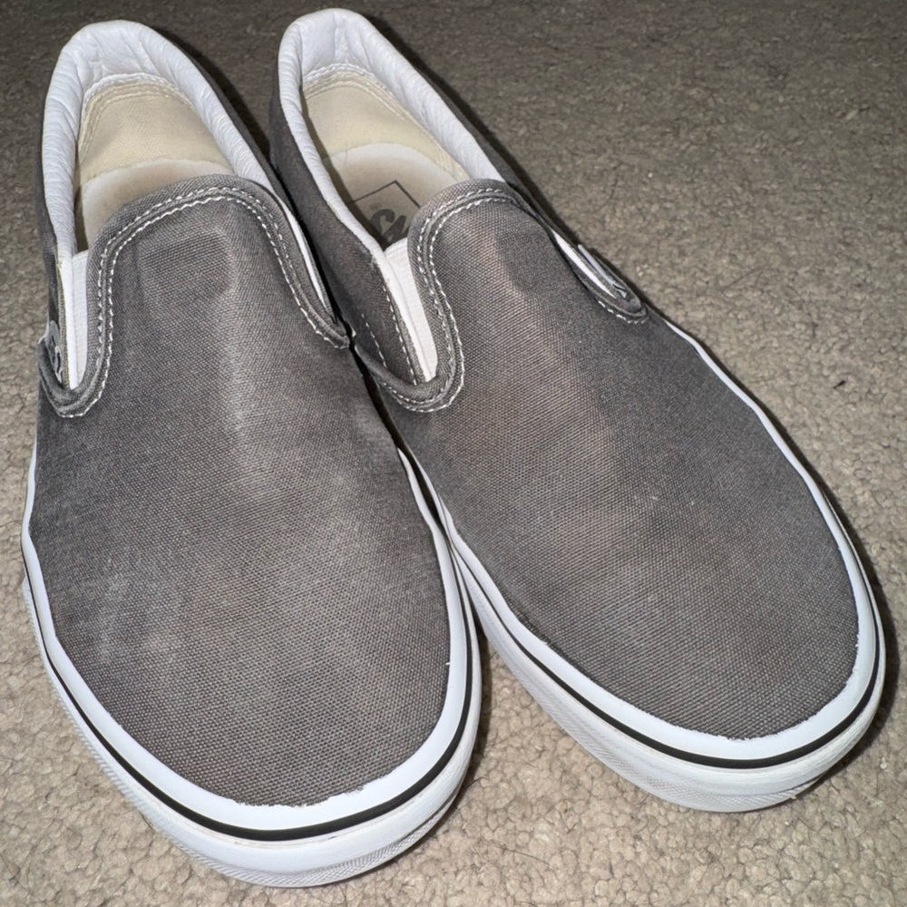 Vans Charcoal Slip-On Sneakers